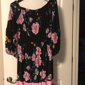 Off the shoulder floral dress